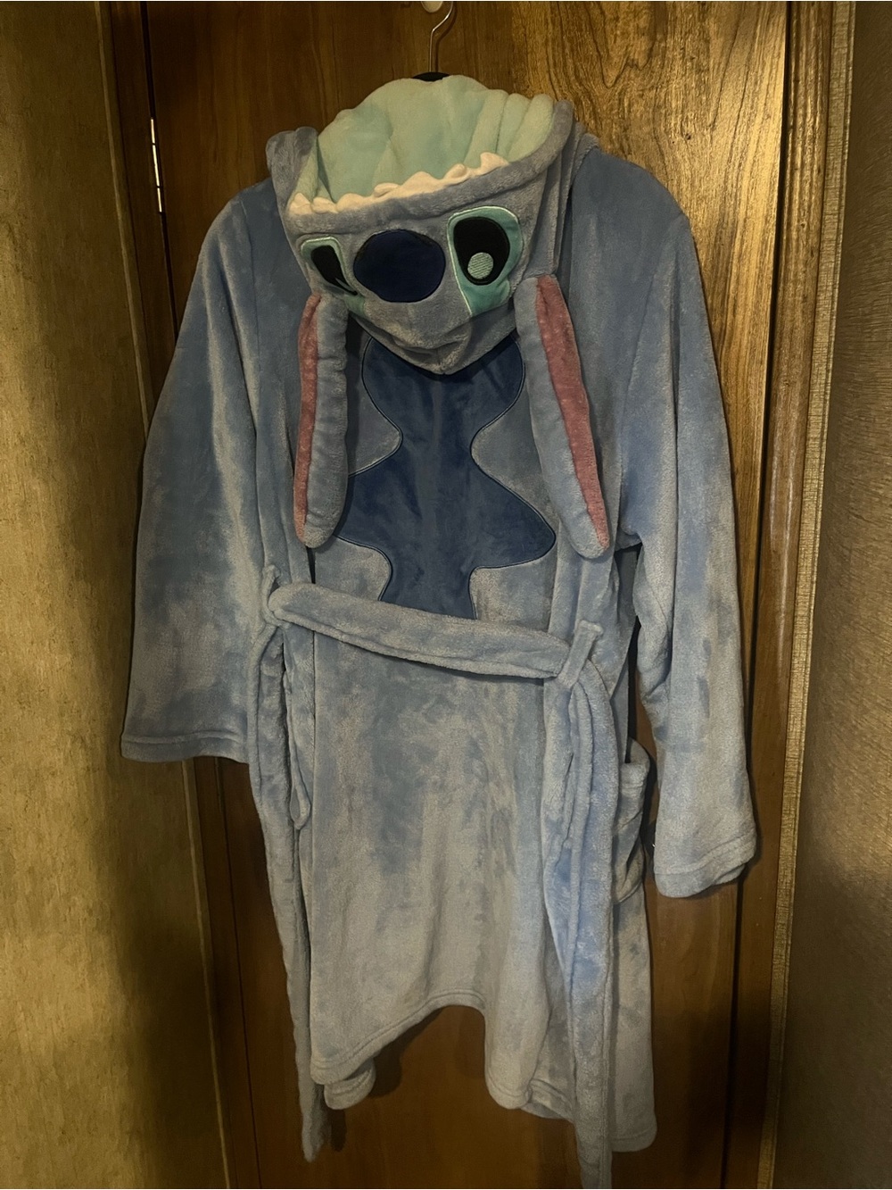Disney Stitch Plush Character Hooded Robe
